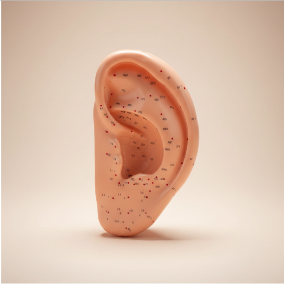 Ear Acupuncture Model with Acupressure Points