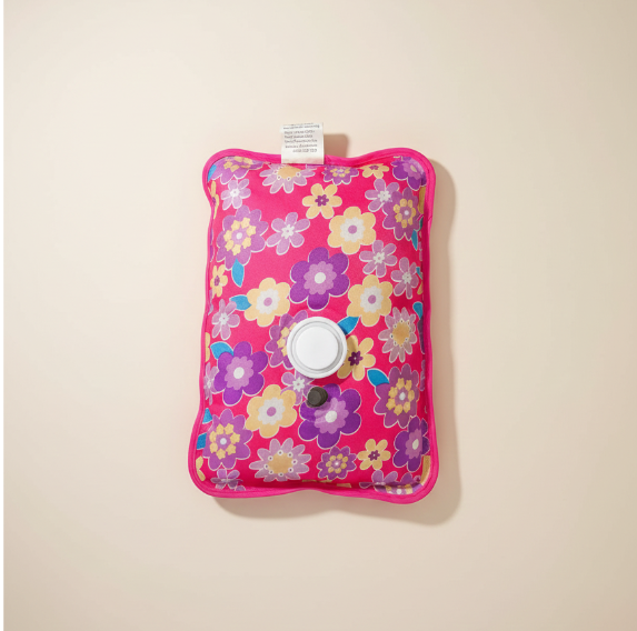 Electric Hot Water Heating Pad with Floral Design