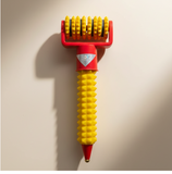 Wooden Handle Corn Massage Roller - Yellow
