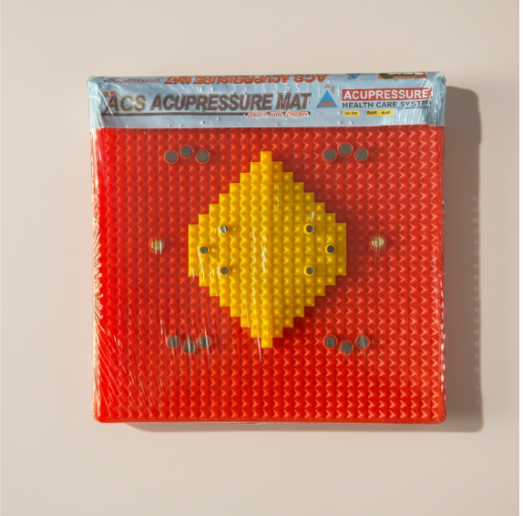 ACS Acupressure Mat with Magnets - Red & Yellow