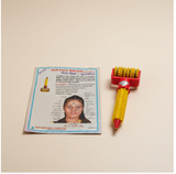Wooden Handle Corn Massage Roller - Yellow