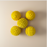 Yellow Textured Silicone Dryer Balls - Set of 5