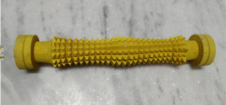 Yellow Textured Roller for Painting and Wall Texture Design